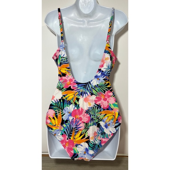 La Blanca Tropicali Hi-Neck Plunge Swim - Picture 5 of 7